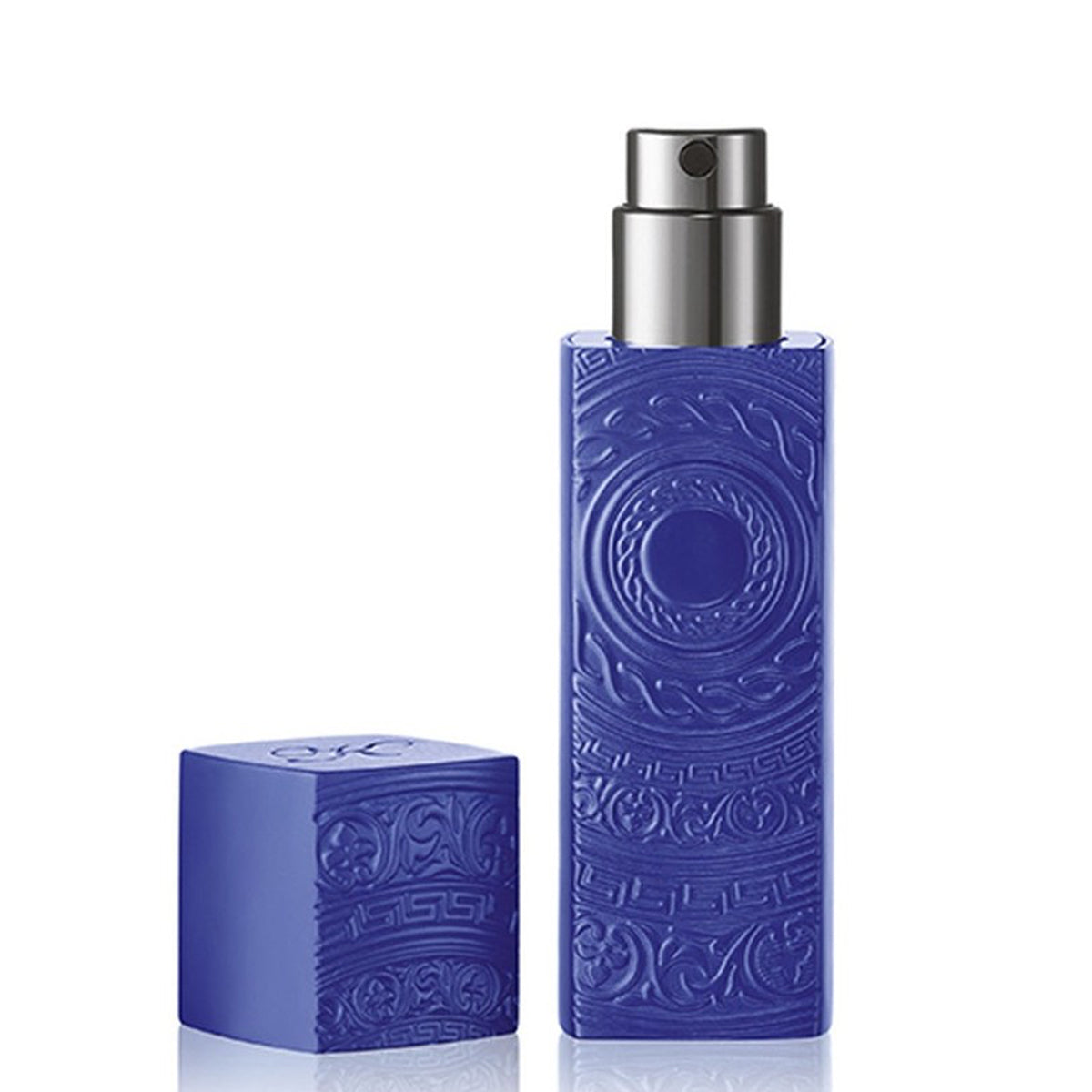 Blue refillable travel spray