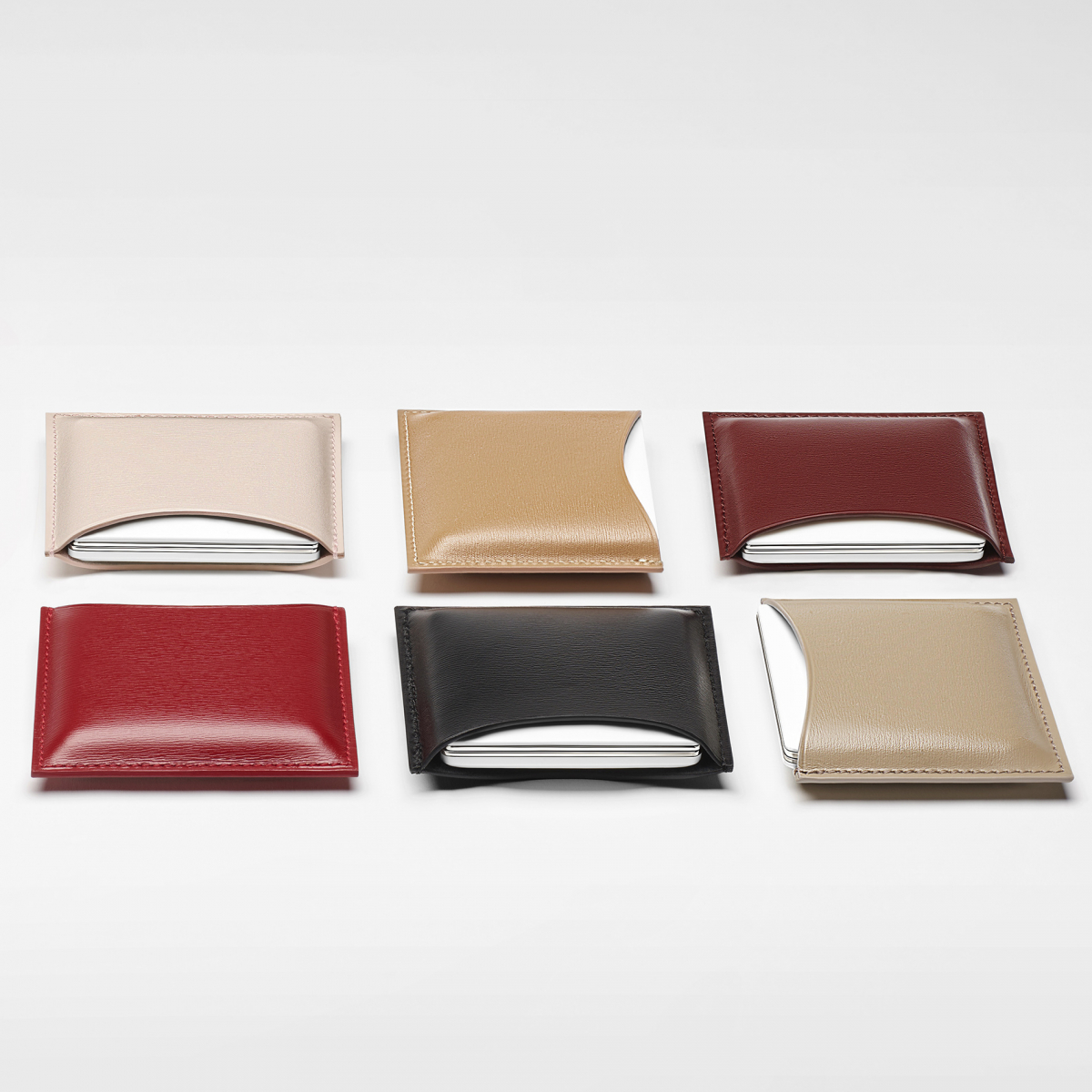 Refill Leather Compact Case