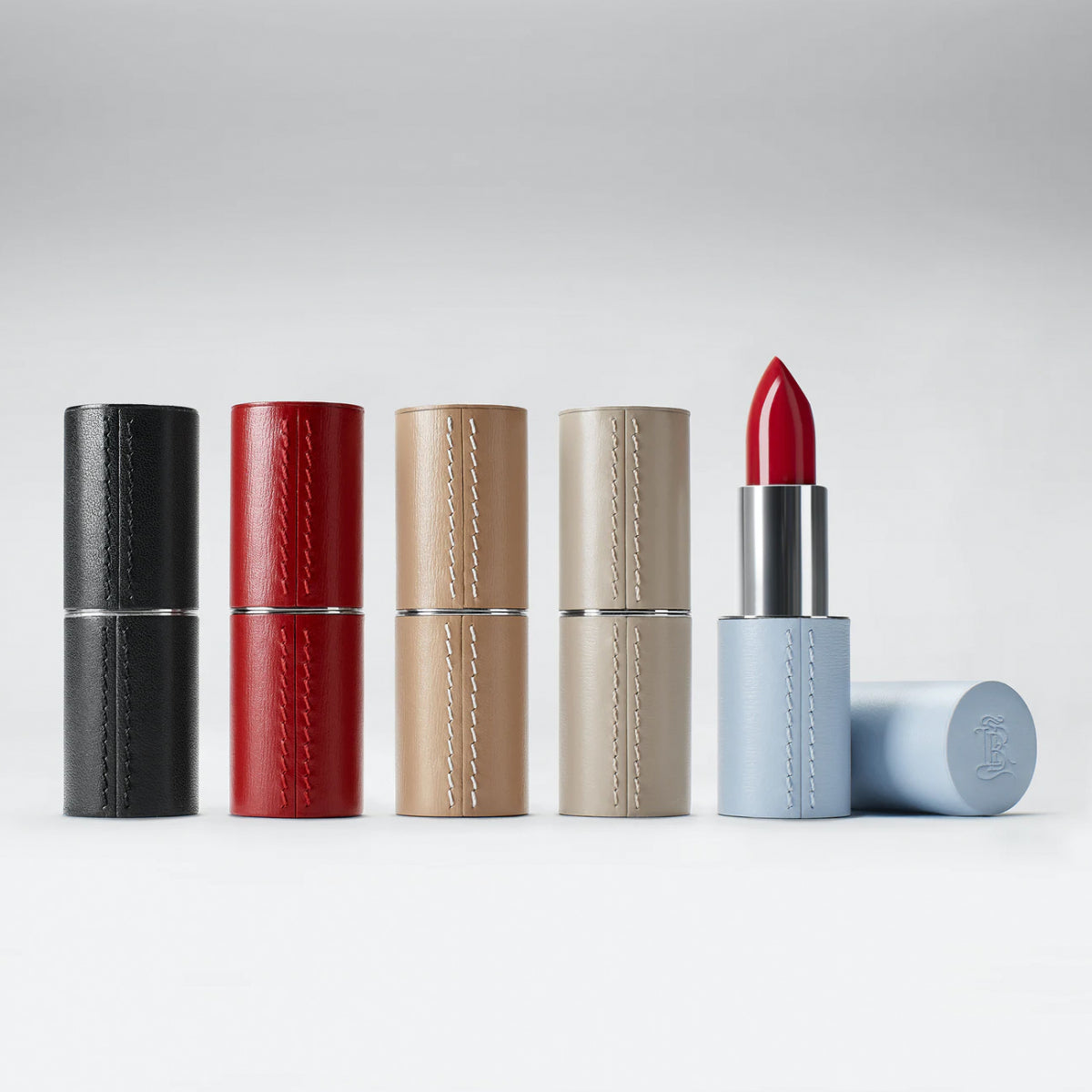 Refillable Leather Lipstick  Case