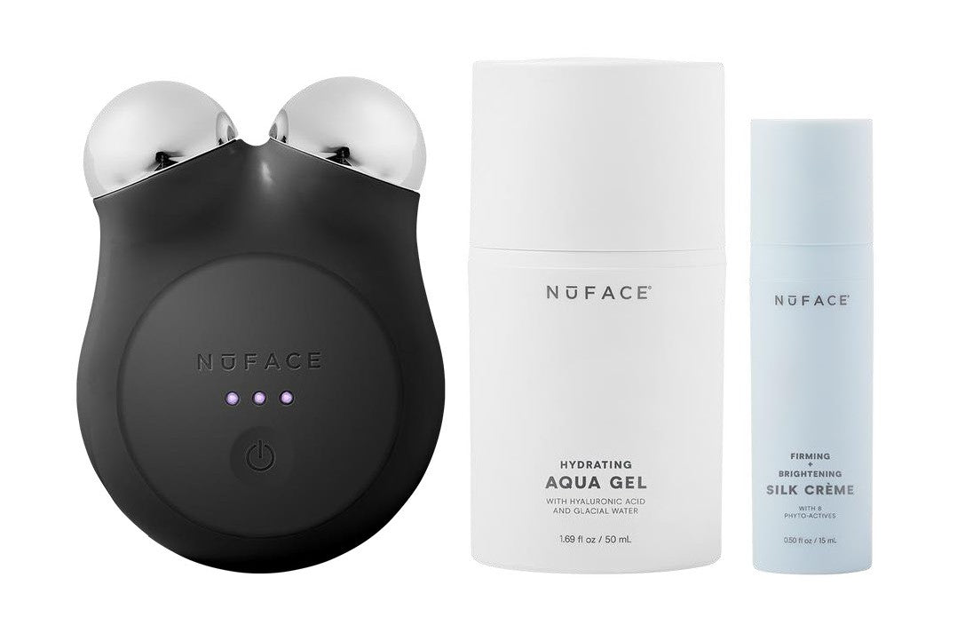 NuFace Mini+ Starter Kit- Black / Grey