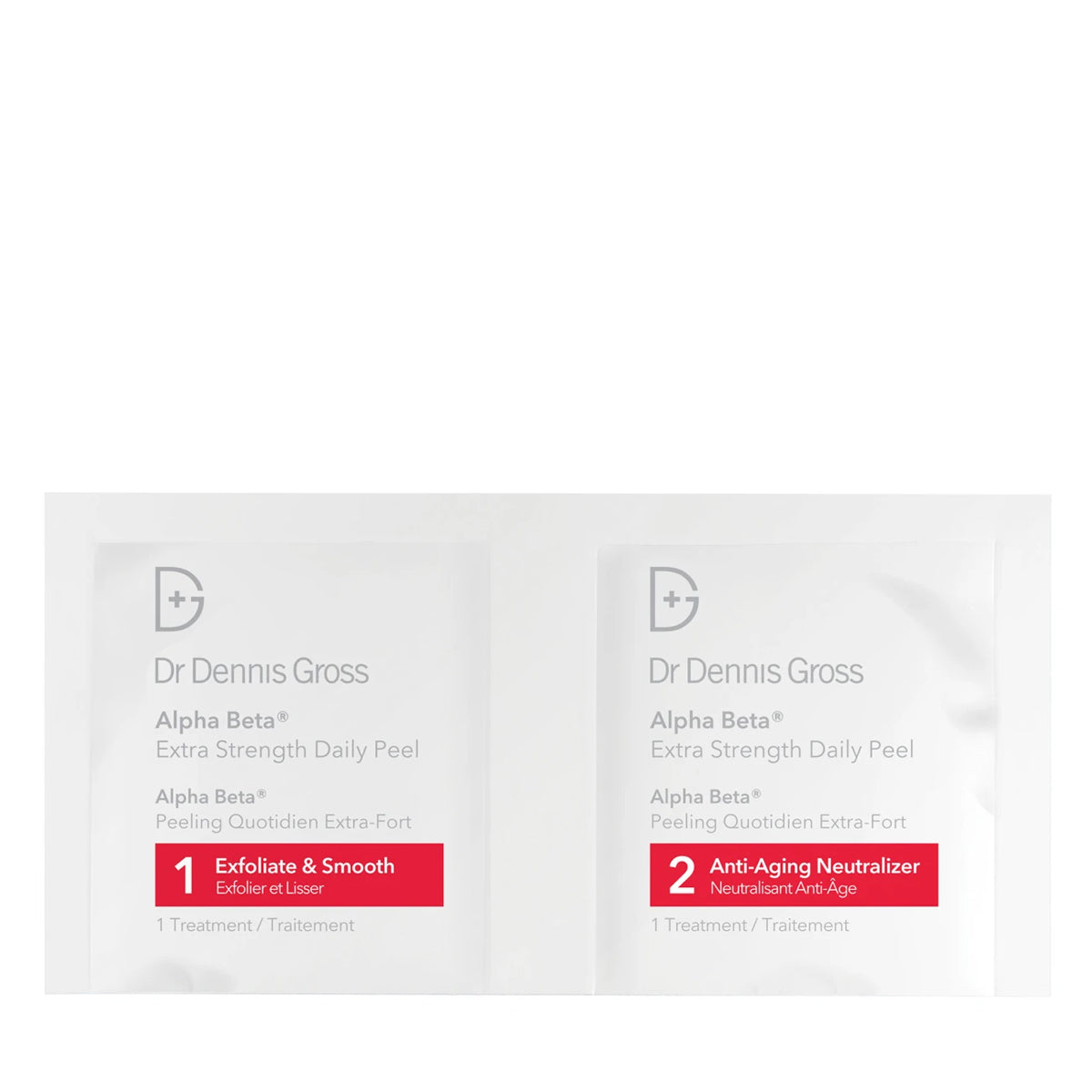 Alpha Beta Daily Face Peel Extra Strength Formula 2 steps- Packettes 5 pk