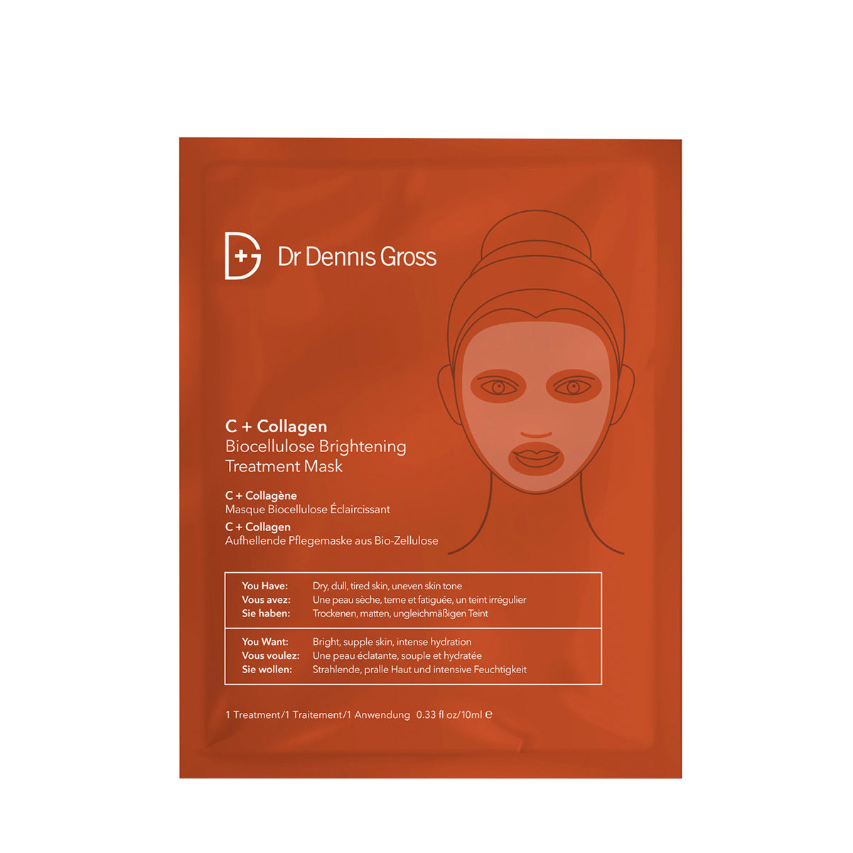 Vitamin C + Lactic Biocellulose Brightening Treatment Mask